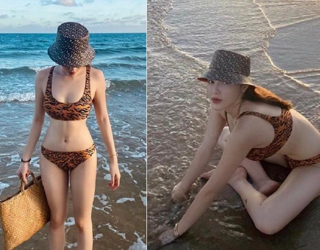 Hoa hậu Kỳ Duyên khoe 3 vòng nóng bỏng với bikini hai mảnh