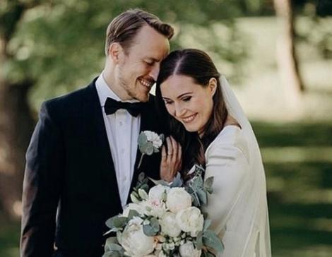 Hình ảnh Thủ tướng Phần Lan yêu kiều trong bộ váy cưới