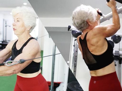 Choáng với 'bà ngoại cơ bắp' - người mẫu thể hình tuổi 74