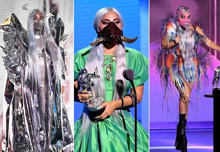 Thời trang ấn tượng, kỳ dị khác người của Lady Gaga tại VMAs 2020