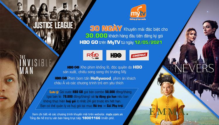 Ra mắt gói HBO GO, truyền hình MyTV tung khuyến mãi hấp dẫn cho khách hàng