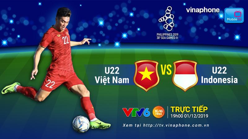 Xem trực tiếp U22 Việt Nam chiến thắng U22 Indonesia tối 1/12 trên MobileTV