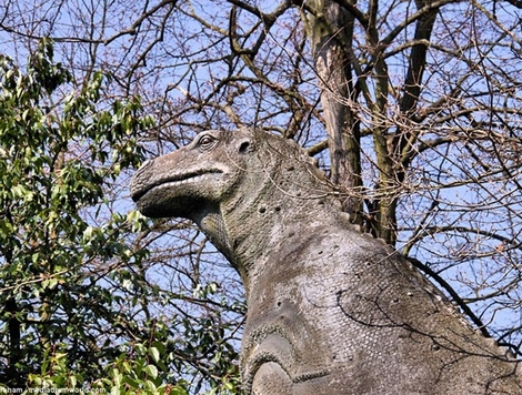 Hình ảnh hoang tàn trong công viên khủng long bị bỏ hoang