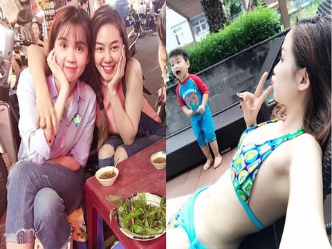 Facebook 24h: Hành động của con trai Diễm Hương khi mẹ mặc bikini - Ngọc Trinh lê la ăn uống vỉa hè