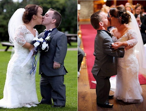 Đám cưới đẹp như mơ của cặp người lùn nước Anh
