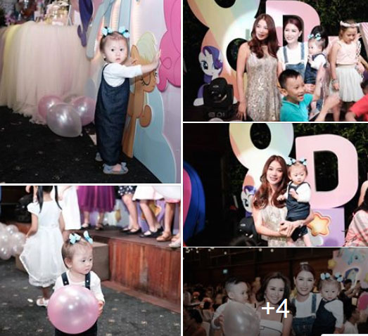 Cùng thời điểm trên trang các nhân Trang Trần cũng chia sẻ hình ảnh con gái mình trong sinh nhật bé Bảo Tiên con gái Trương Ngọc Ánh