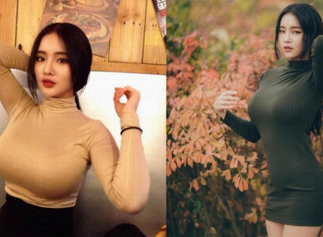 Hot girl vòng 1 tự nhiên khủng nhất Hàn Quốc hé lộ lý do không mặc hở hang