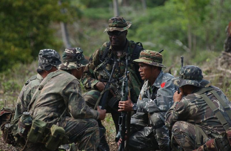 Trước đây, đặc nhiệm Philippines thường xuyên phối hợp đào tạo với đặc nhiệm Mỹ. Tuy nhiên, sự hợp tác giữa quân đội và lực lượng đặc nhiệm 2 nước bị gián đoạn từ khi tổng thống Duterte lên nắm quyền. Ảnh: 