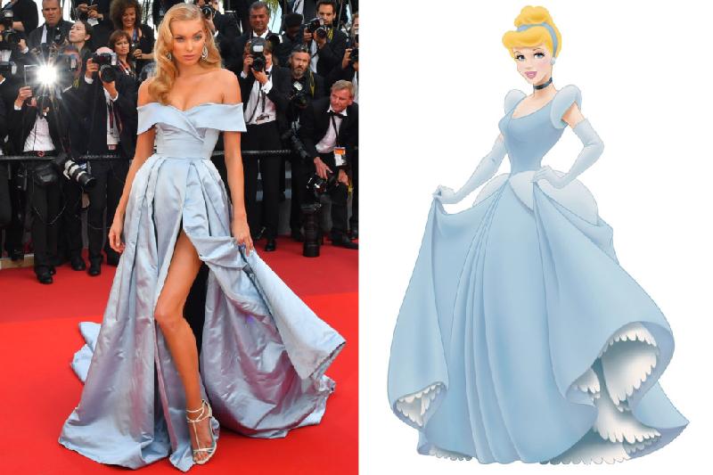 Tạp chí Harper's Bazaar so sánh thiên thần Victoria's Secret với công chúa Lọ Lem. Váy xẻ cao là xu hướng được các sao rất ưa chuộng ở LHP Cannes năm nay, có thể kể đến một số cái tên như Bella Hadid, Emily Ratajkowski, Rihanna... 