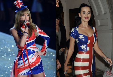 Những lần mặc đồ giống nhau của Taylor Swift và Katy Perry
