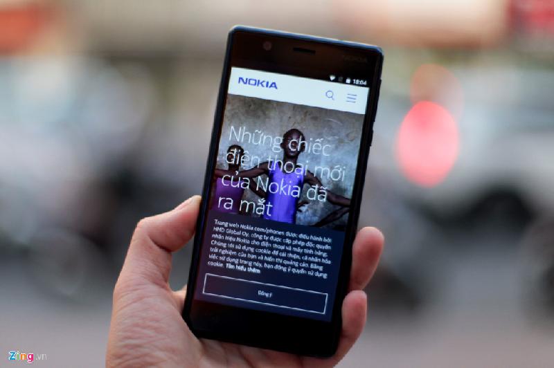 Nokia 3 sử dụng màn hình 5 inch, độ phân giải HD.