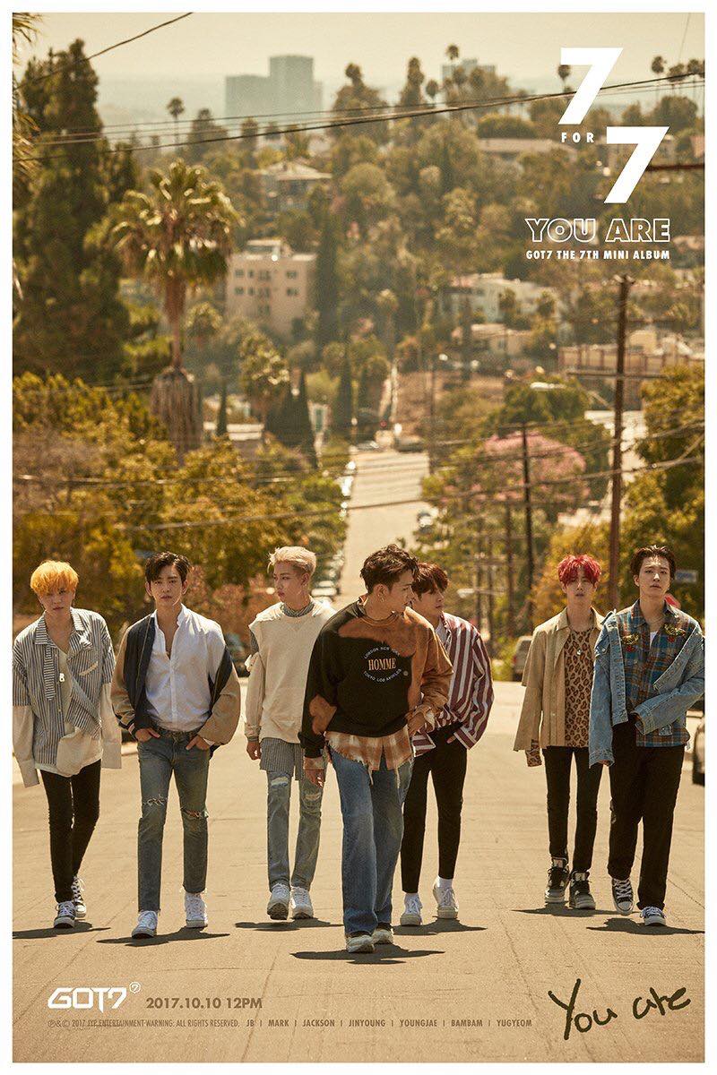 Nhóm nhạc nam của JYP – GOT7 tung bộ ảnh teaser cho mini album thứ 7 “7 FOR 7”. Dự kiến album sẽ phát hành ngày 10/10.