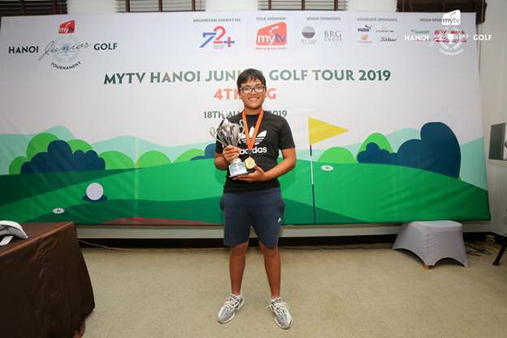 Nguyễn Bảo Long vô địch vòng 4 giải MyTV Hanoi Junior Golf Tour 2019
